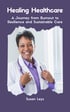 Book cover: Healing Healthcare by Susan Leys, featuring a smiling doctor in a white coat and purple stethoscope.