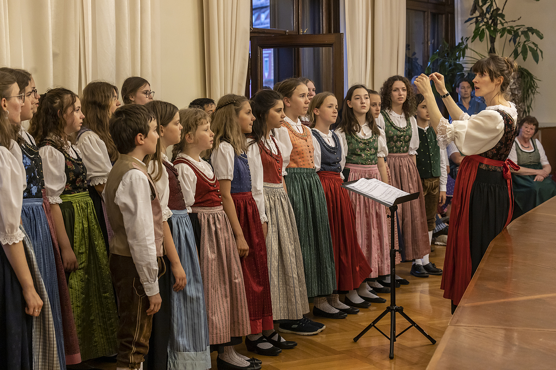 Gumpoldskirchner Spatzen at the Rathaus Graz stage concert, Voices of Spirit 2022, Graz