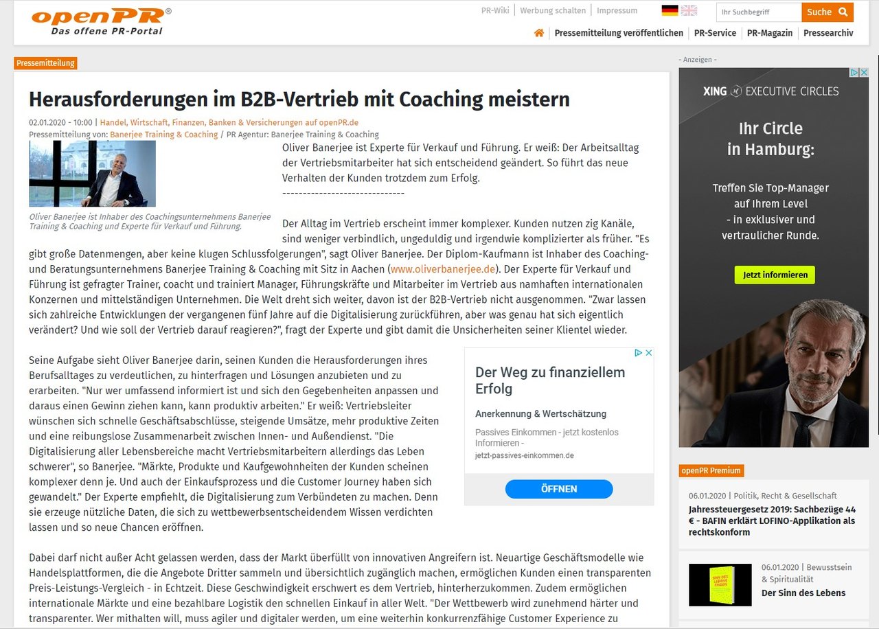 Herausforderungen im B2B-Vertrieb mit Coaching meistern