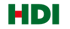HDI-Logo mit grünen Buchstaben und einem roten Quadrat, das den Querstrich des "H" bildet.