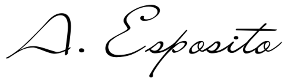 Unterschrift "A. Esposito" in schwarzer Schreibschrift.
