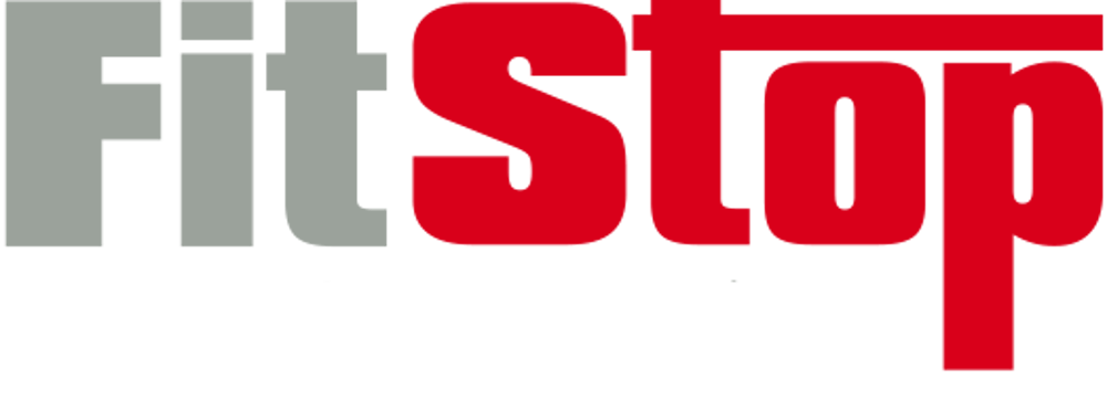 FitStop Logo in rot und grau