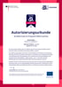 Autorisierungsurkunde als INQA-Coach, ausgestellt vom Bundesministerium für Arbeit und Soziales