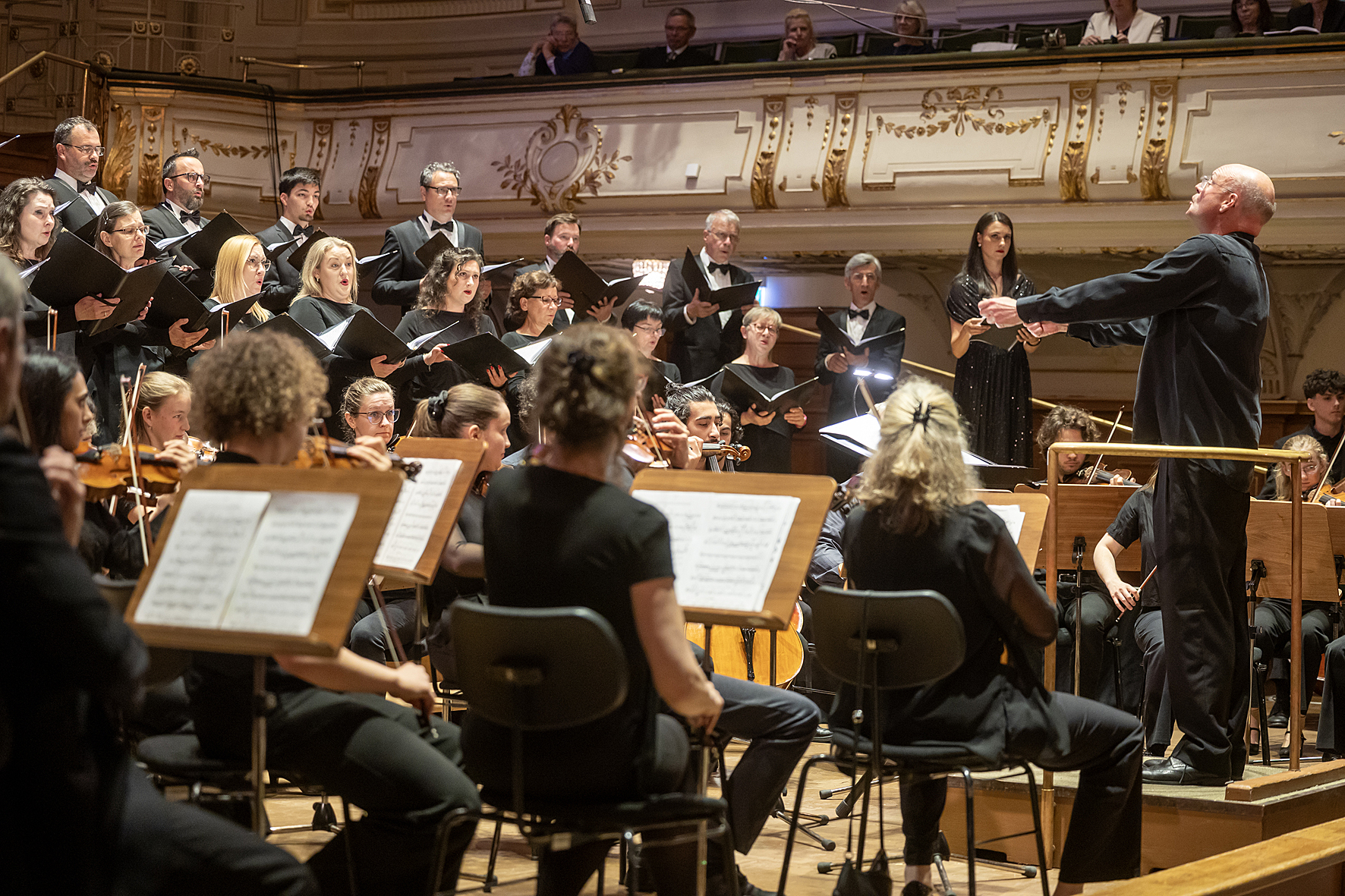 String orchestra of the Johann Joseph Fux Konservatorium accompanying Passion and Resurrection in the Stefaniensaal, Voices of Spirit 2026, Graz