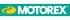 Motorex Logo mit weißem Schriftzug und gelbem Symbol auf grünem Hintergrund.