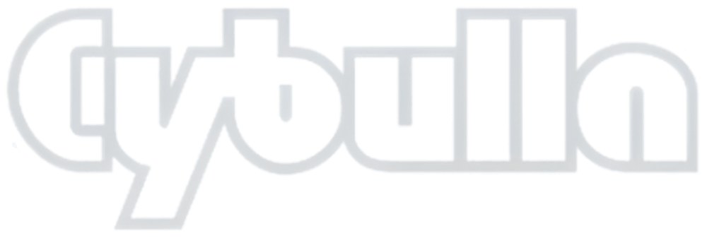 Weißer Text "Cytbulla" auf grünem Hintergrund.