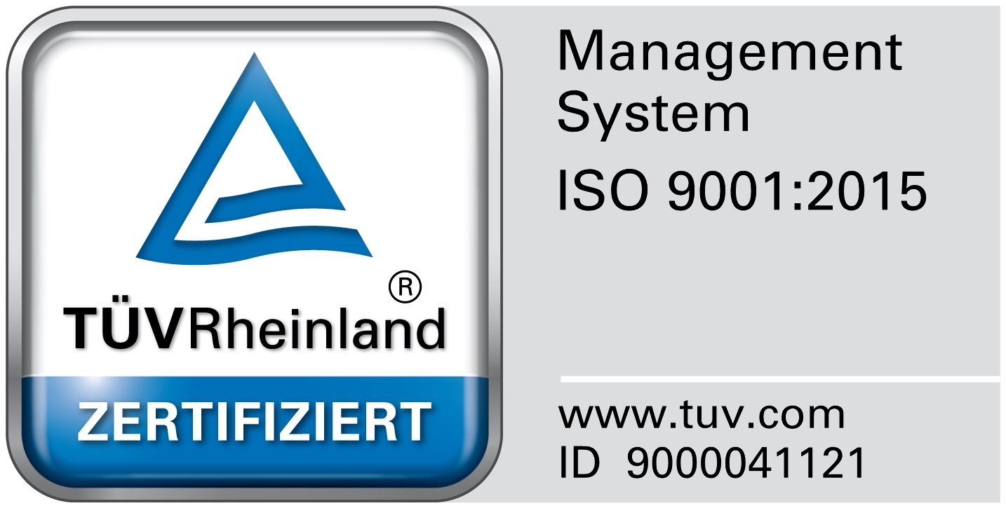 TÜV Rheinland zertifiziert