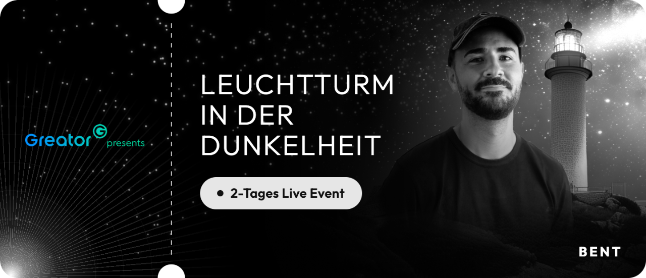 Dein Ticket: Leuchtturm in der Dunkelheit – Live mit BENT