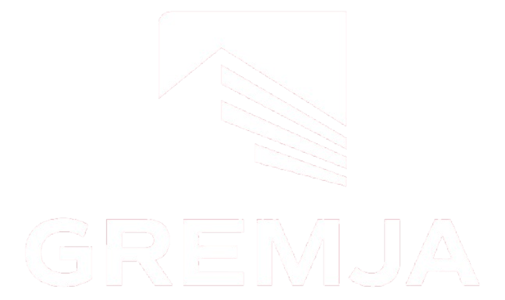 Weißes Logo: Gremja Ingenieurhochbau GmbH