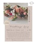 Workshop-Flyer für einen Frühlings-Loop am 30. Januar 2027 mit Trockenblumen in Pastelltönen für 49 Euro von HanaNe.