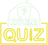 Logo des Korni-Quiz: Kornspeicher mit Fragezeichen