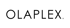 Das Olaplex-Logo in schwarzer Schrift auf weißem Hintergrund.