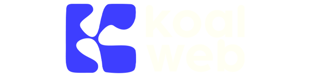 Büyük ve mavi K görselinden oluşan Koalweb logosu.