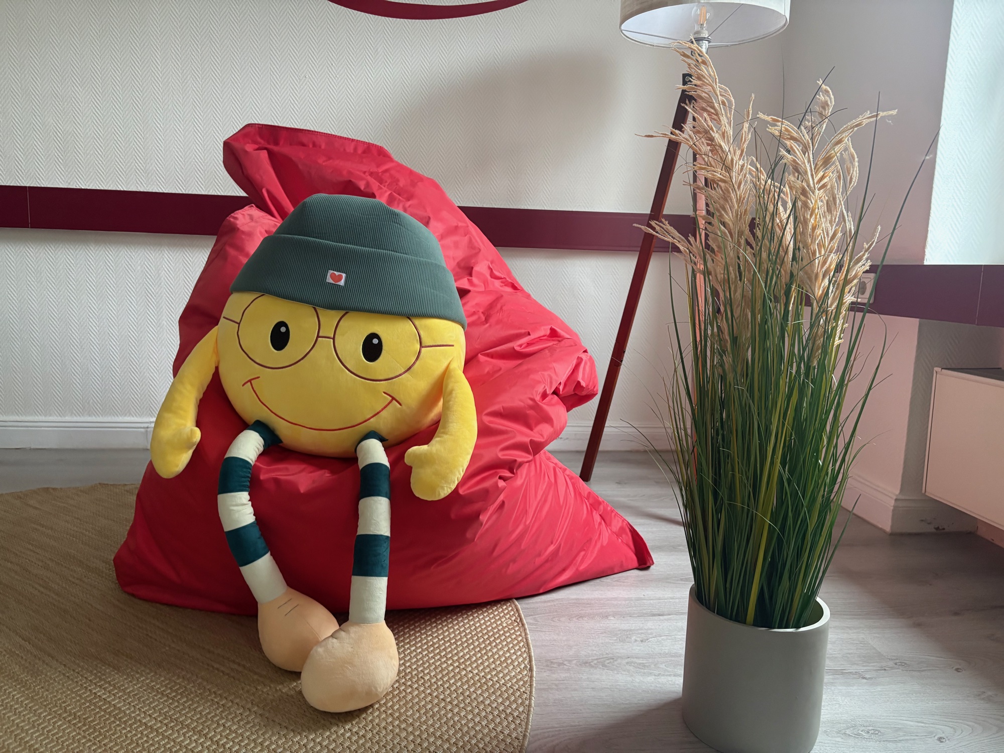 Sitzsack mit Plüschfigur