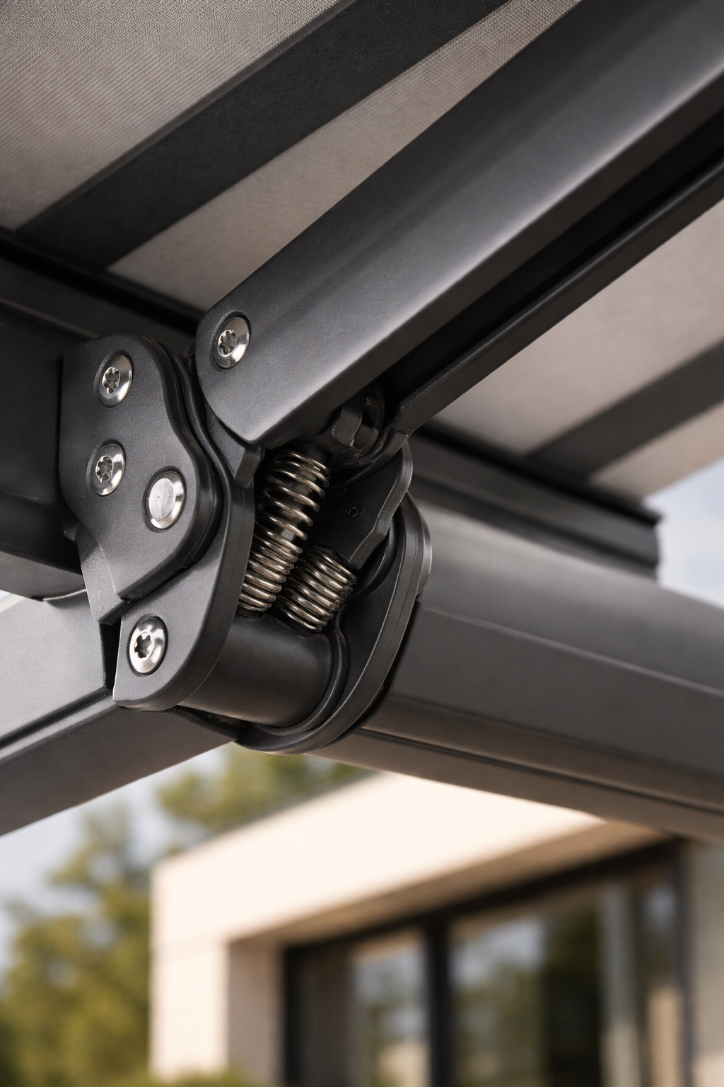 Markise Gelenkarm Technik Stabilität