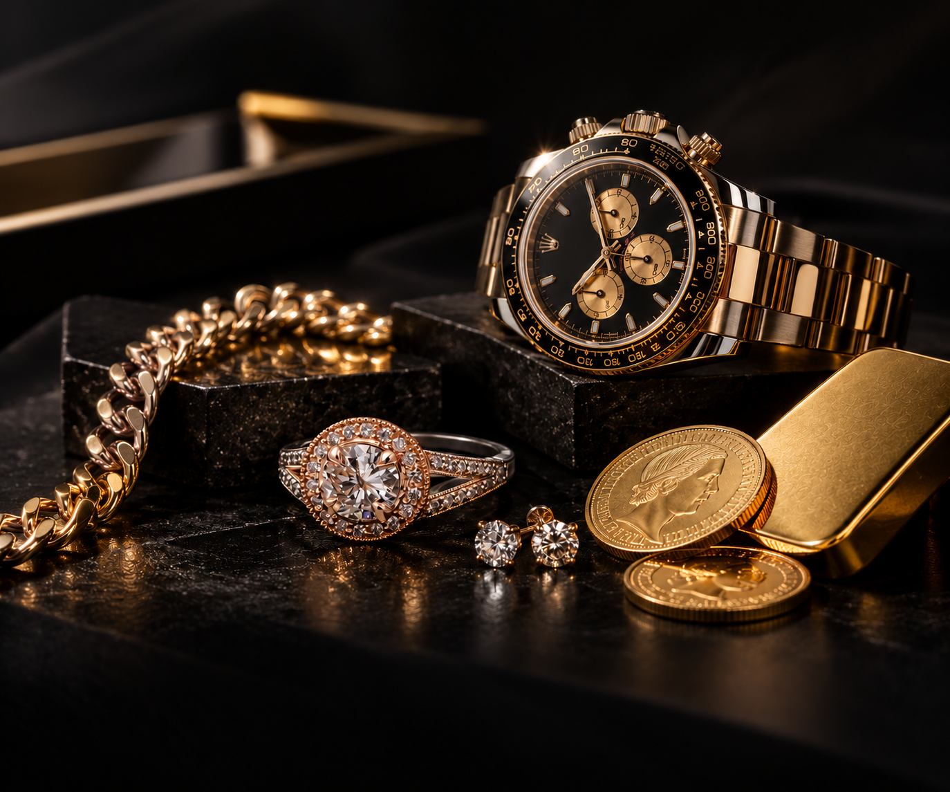 Goldschmuck beim Goldankauf von Juwelier G&D in Wien
