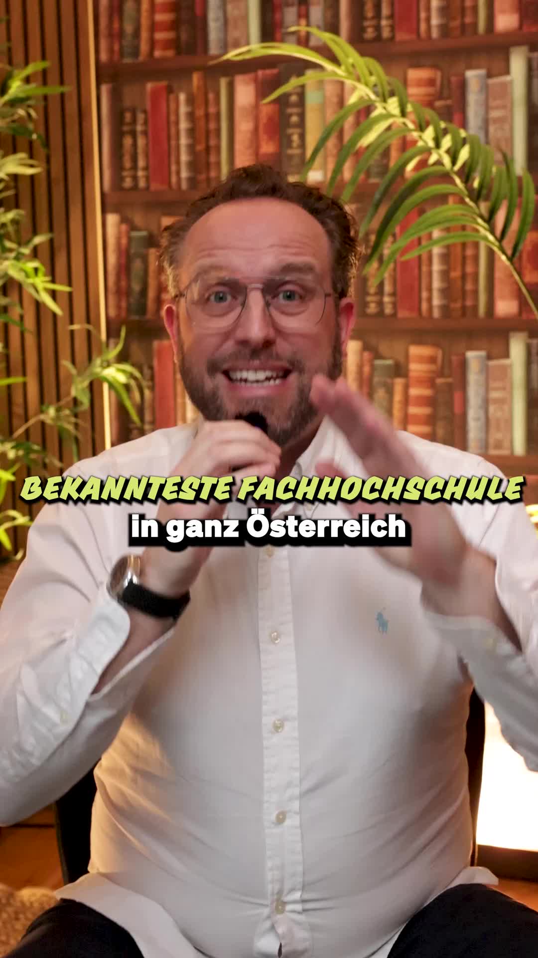 Standbild aus dem Video, das die Hochschule Campus Wien als bekannteste Fachhochschule Österreichs positioniert