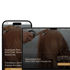 Haarmode Pina Website auf Smartphone und Laptop, zeigt Haarstyling-Prozess und Text "Dein Look, unser Handwerk".