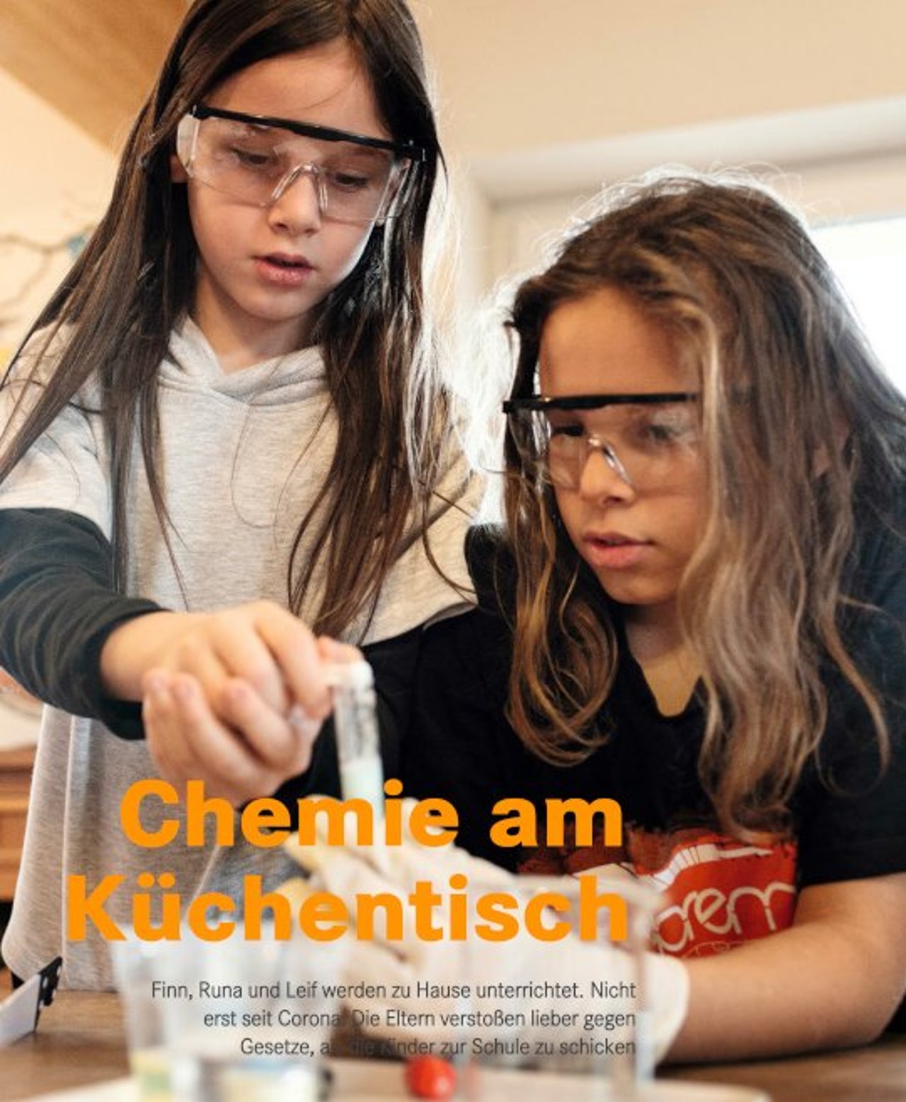 Chemie am Küchentisch.