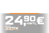 Monatlich kündbar, 24,90€ statt 39,90€