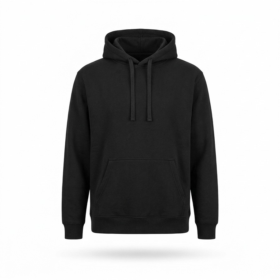 Schwarzer Hoodie