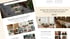 Zwei Website-Layouts mit Text "Ihre Dekoverleih für Hochzeiten und Events" und "Inspirationen unserer dekorierten Events".