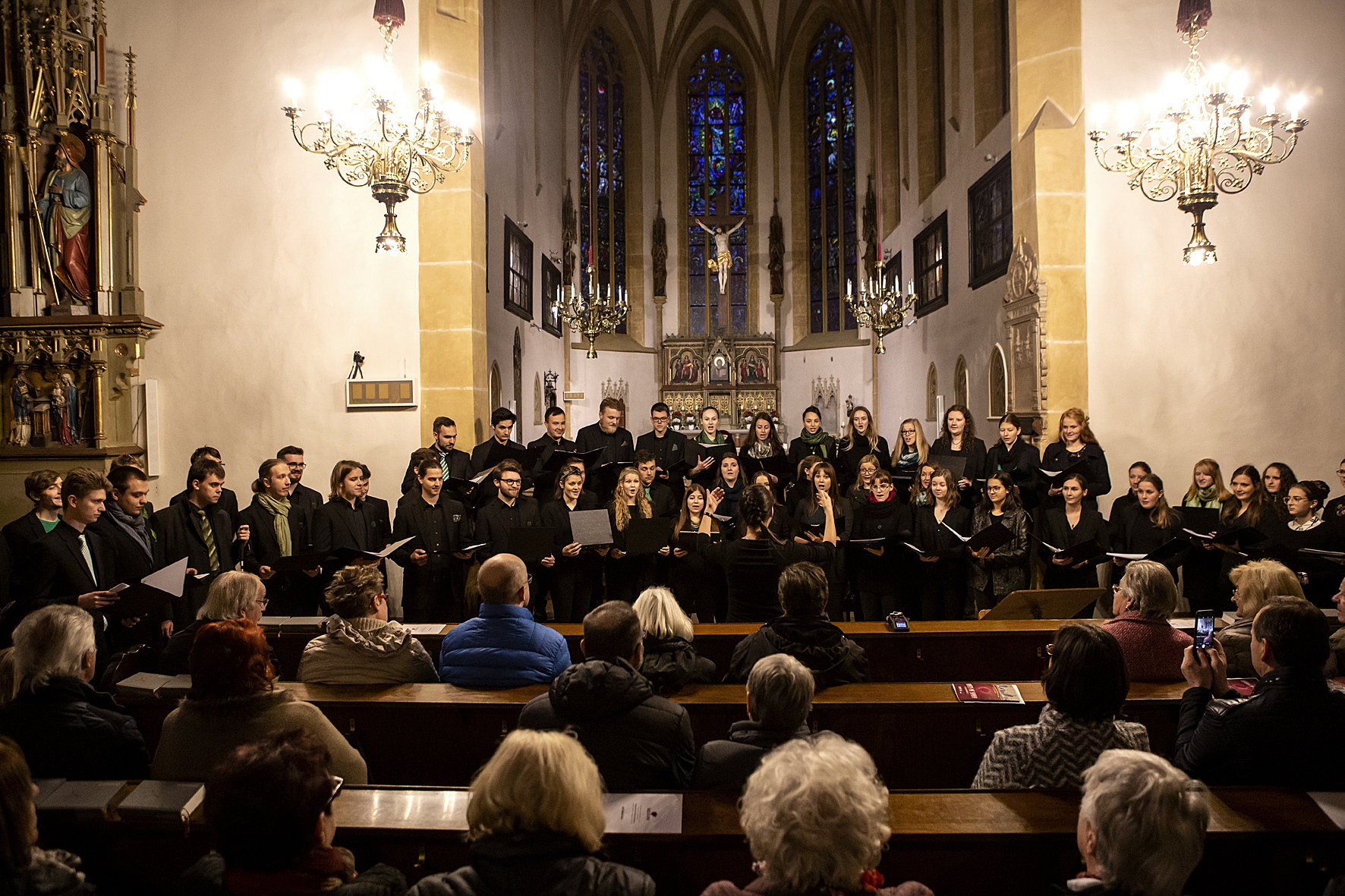 The choir of the music education department of the University of Music and Performing Arts Graz, Voices of Spirit 2018