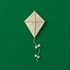Kite against a dark green background.