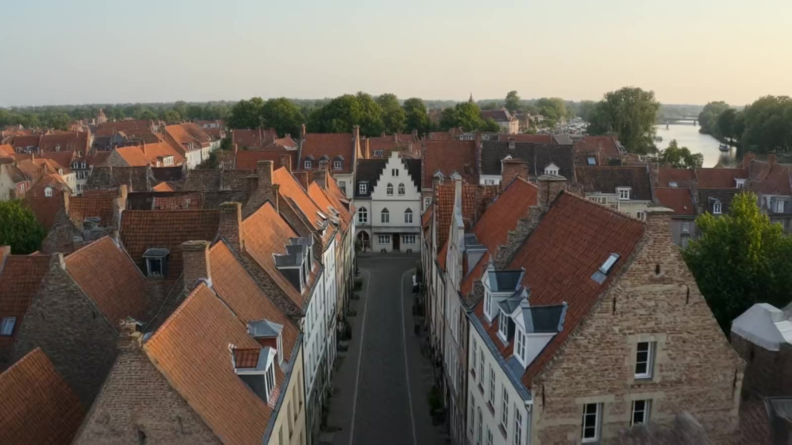 Luftaufnahme der Innenstadt