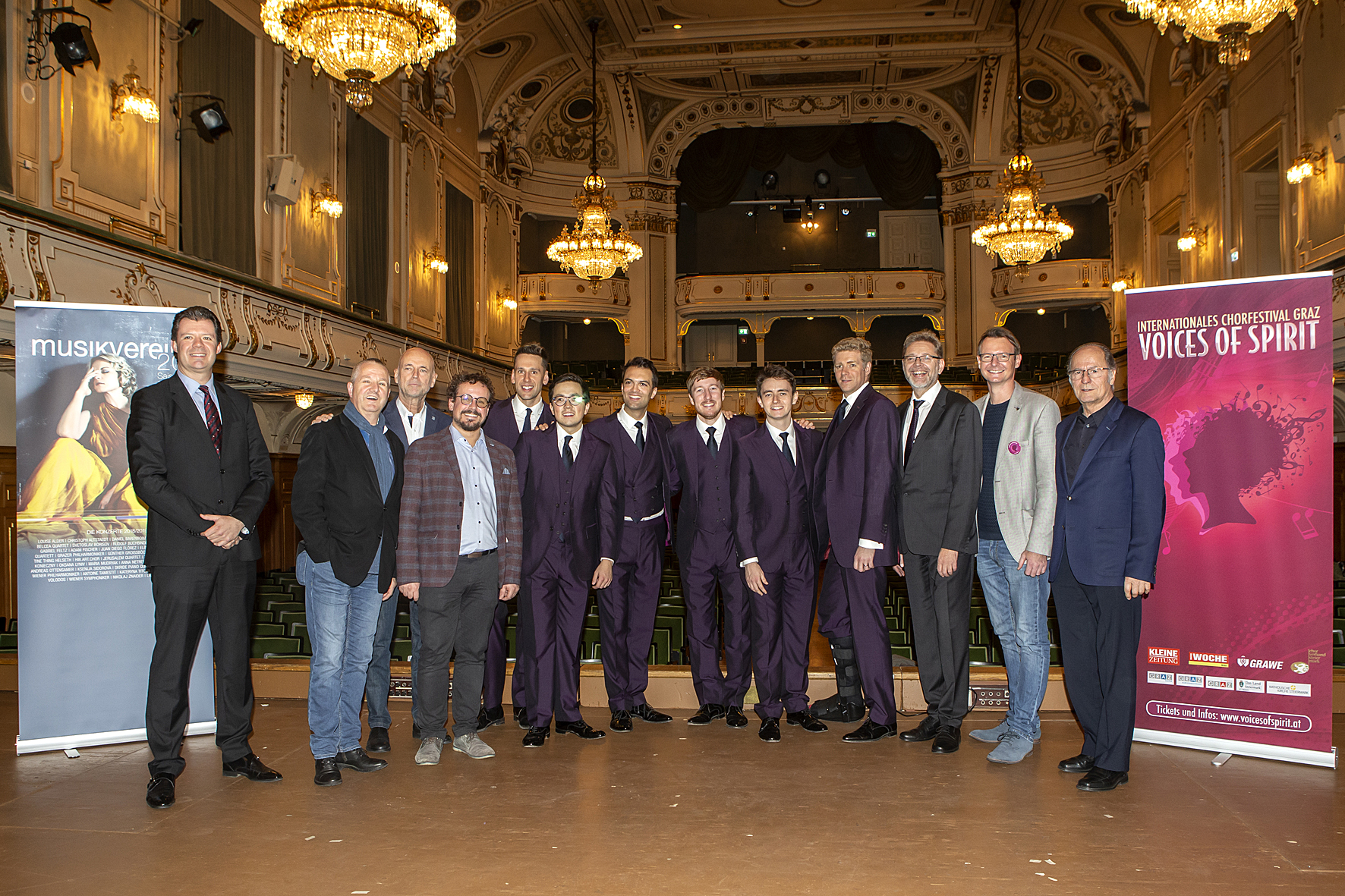 Encore by The King's Singers in the Stefaniensaal, Voices of Spirit 2018, Graz