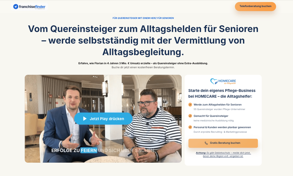 Vorschau Case HOMECARE die Alltagshelfer