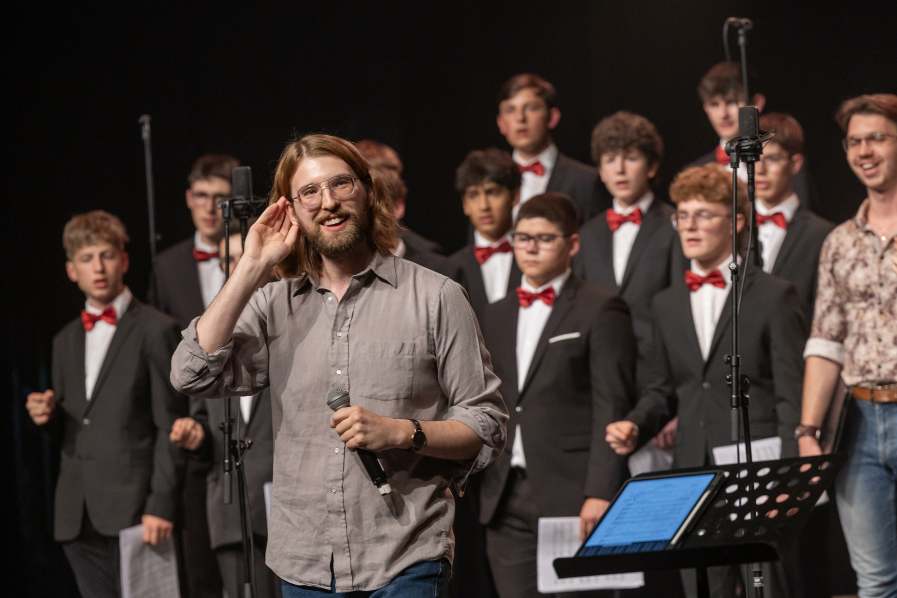 Barbershop workshop with Blake Morgan in the Orpheum, Voices of Spirit 2025, Graz