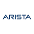 ARISTA Logo in blauer Schrift auf dunkelgrünem Hintergrund.