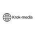 Globus-Symbol neben dem Text "Krok-media" auf dunkelgrünem Hintergrund.