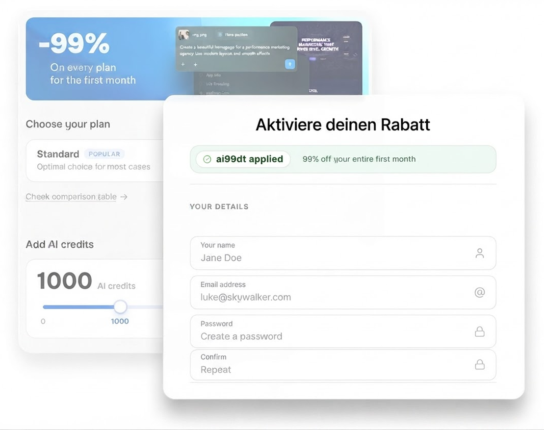 Sichere Dir Deinen 99% Rabatt