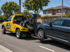Towing Eastvale wheel lift towing service safely recovering an SUV on a residential street for reliable roadside assistance