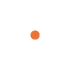 Ein orangefarbenes Achteck auf grünem Hintergrund.