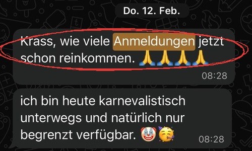 WhatsApp: viele neue Webinar-Anmeldungen