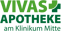 VIVAS APOTHEKE am Klinikum Mitte Logo mit grünem Kreuz.