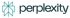 Perplexity-Logo mit markantem, spiralförmigem Symbol in Blau und modernem Schriftzug, KI-basierte Antwort- und Rechercheplattform.
