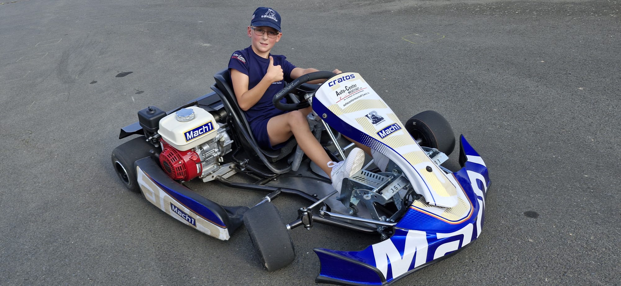 Einstieg in den Kart-Slalom