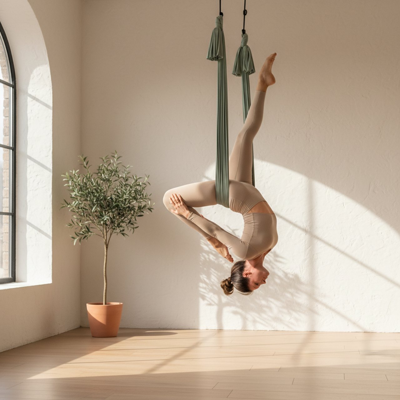Aerial Yoga im Tuch