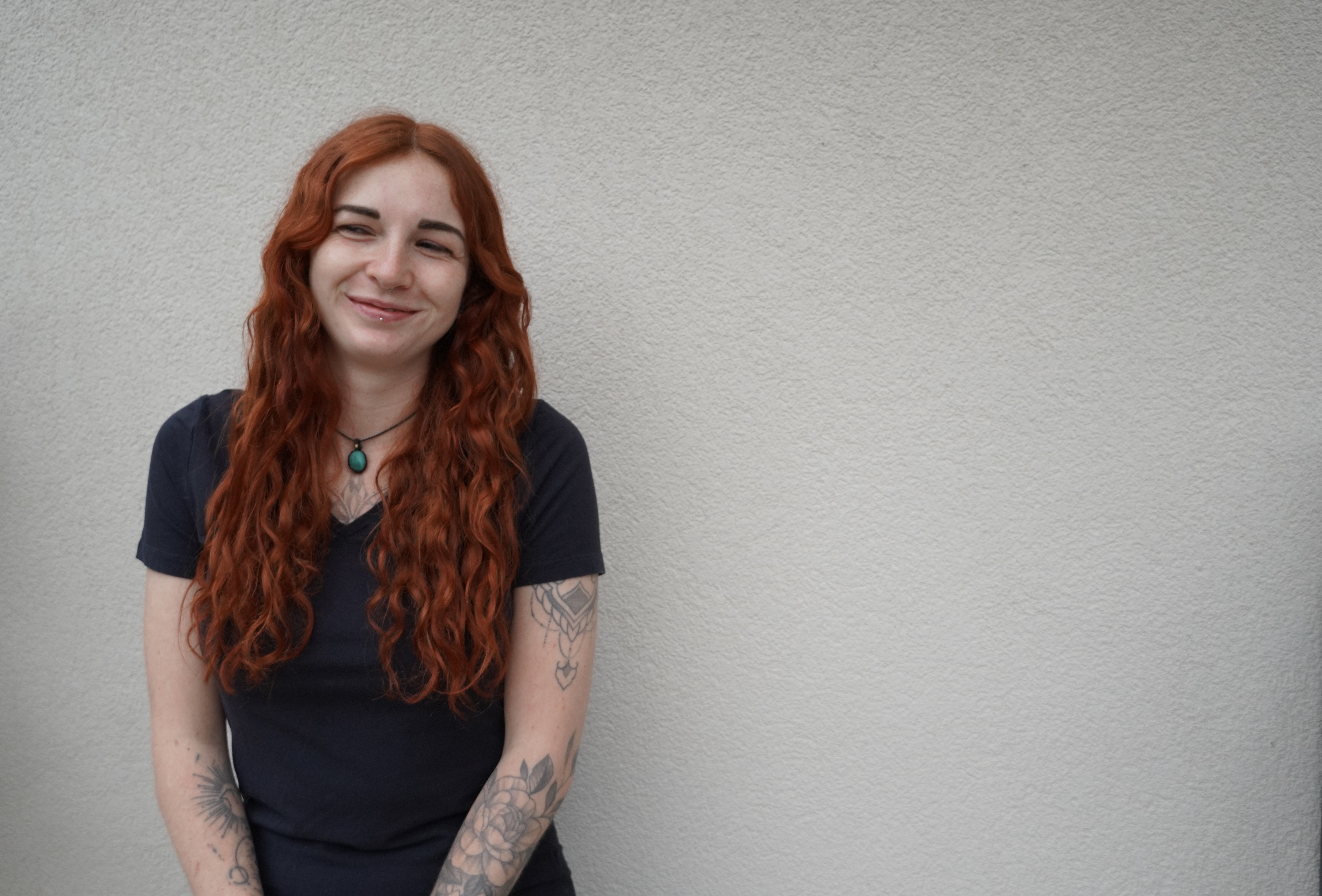 Foto von Sarah wie sie lacht