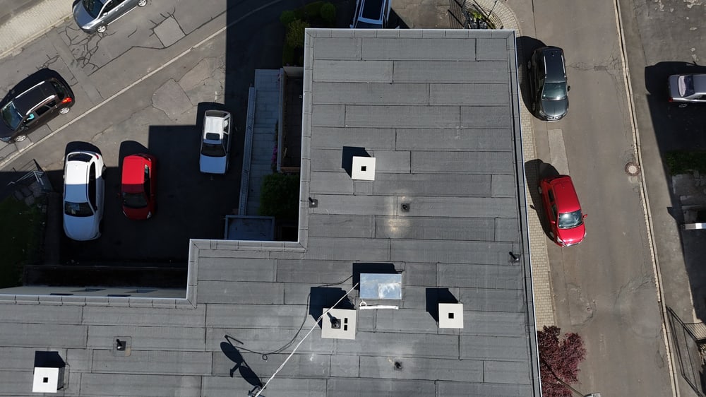 Neubau von Flachdächern