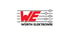 Rotes WE-Logo mit vier schwarzen horizontalen Linien und Kreisen, darunter der Text „WÜRTH ELEKTRONIK“.