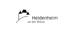 Logo von Heidenheim an der Brenz mit stilisiertem Schloss und Text "Heidenheim an der Brenz".