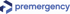 Logo von Premergency mit einem blauen Pfeil-Symbol und dem Text "premergency".