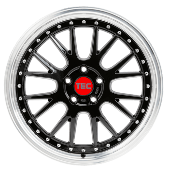 TEC Speedwheels GT EVO Gloss Black, polished lip