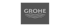 GROHE Logo mit Wellenlinie darunter.