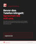 Capsivera-Logo mit Text: "Bevor das Telefon klingelt: Sprechen Sie mit uns. capsivera.de"